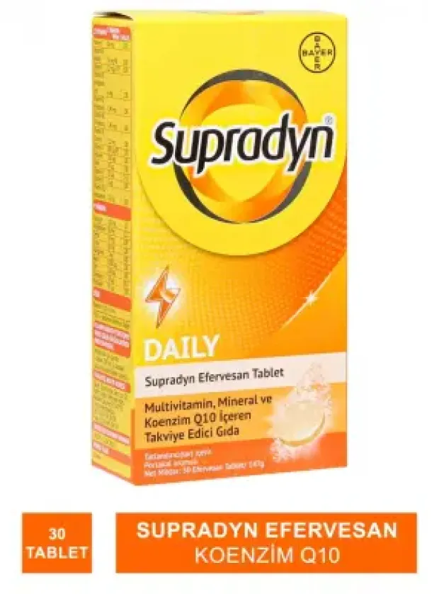 Supradyn Daily Efervesan Koenzim Q10 30 Tablet