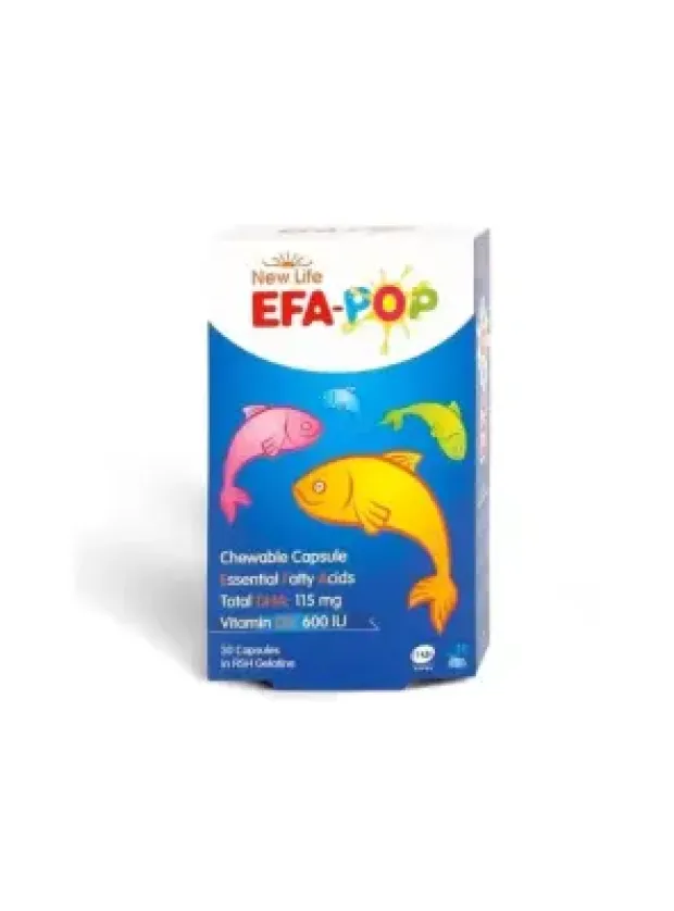 New Life EFA Pop 30 Kapsül Çiğnenebilir Balık Yağı