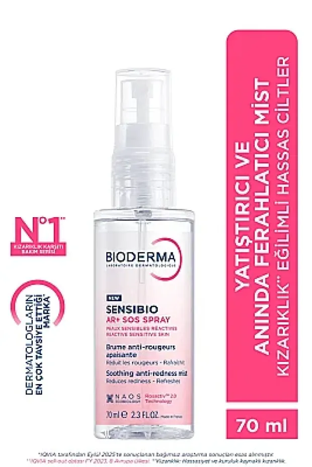 Bioderma Sensibio Ar+ Sos Spray 70ml | Kızarıklık Karşıtı Sprey