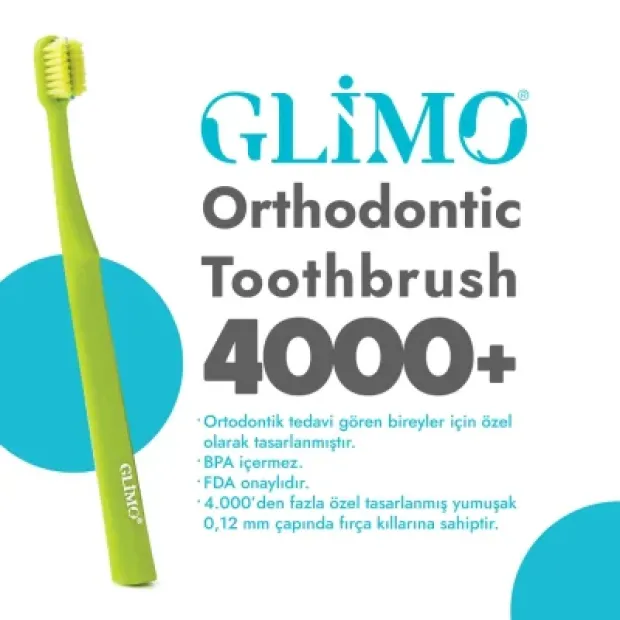 Glimo Ortodontik Diş Fırçası 4000+ Soft