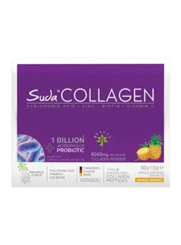 Suda Collagen + Probiotic Ananas Aromalı Pineapple Saşe 30x10 Gr