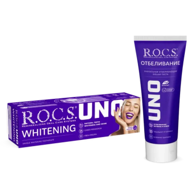 Rocs Uno Whitening - Hızlı Beyazlatıcı - Diş Macunu 60 ml