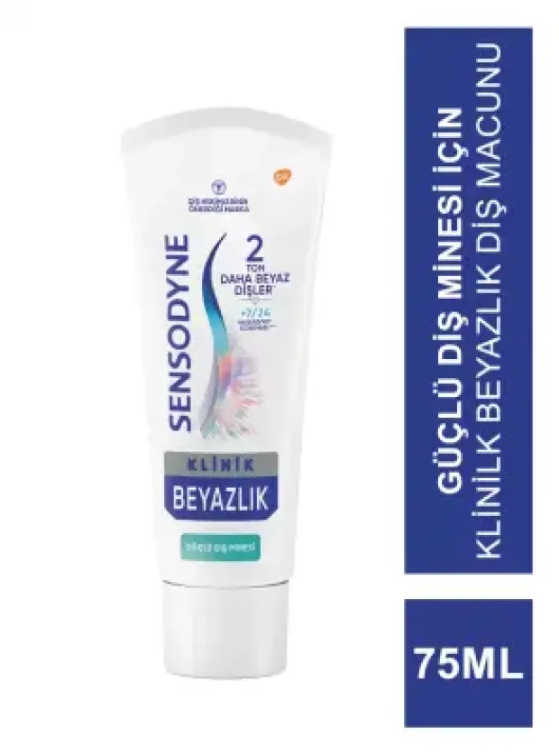 Sensodyne Klinik Beyazlık Güçlü Diş Minesi Diş Macunu 75ml