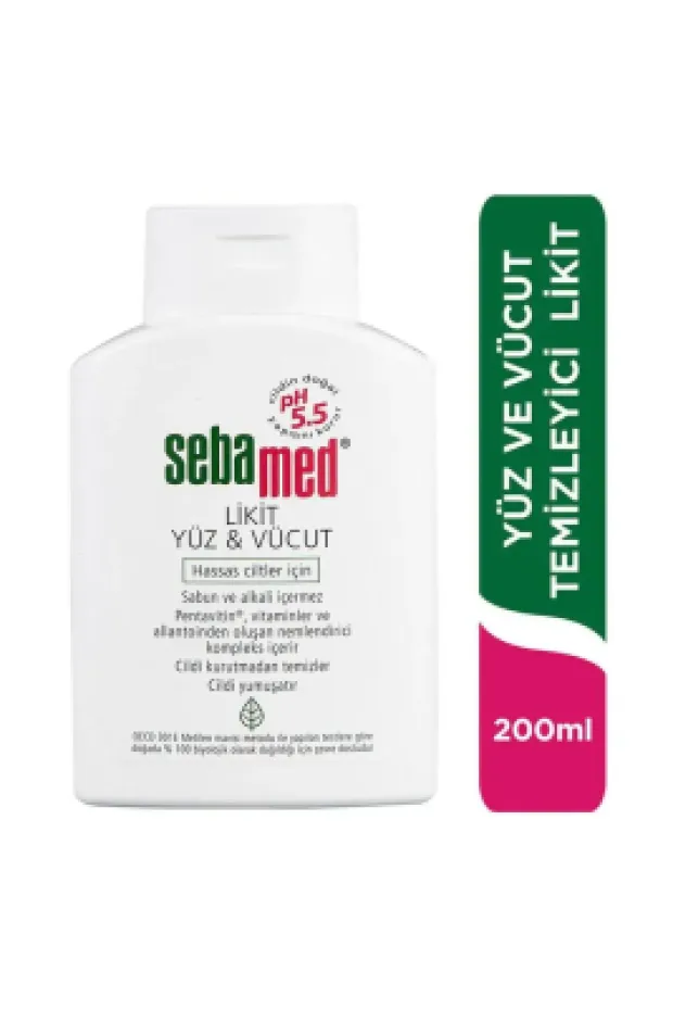 Sebamed Likit Yüz ve Cilt Temizleme Jeli 200ml