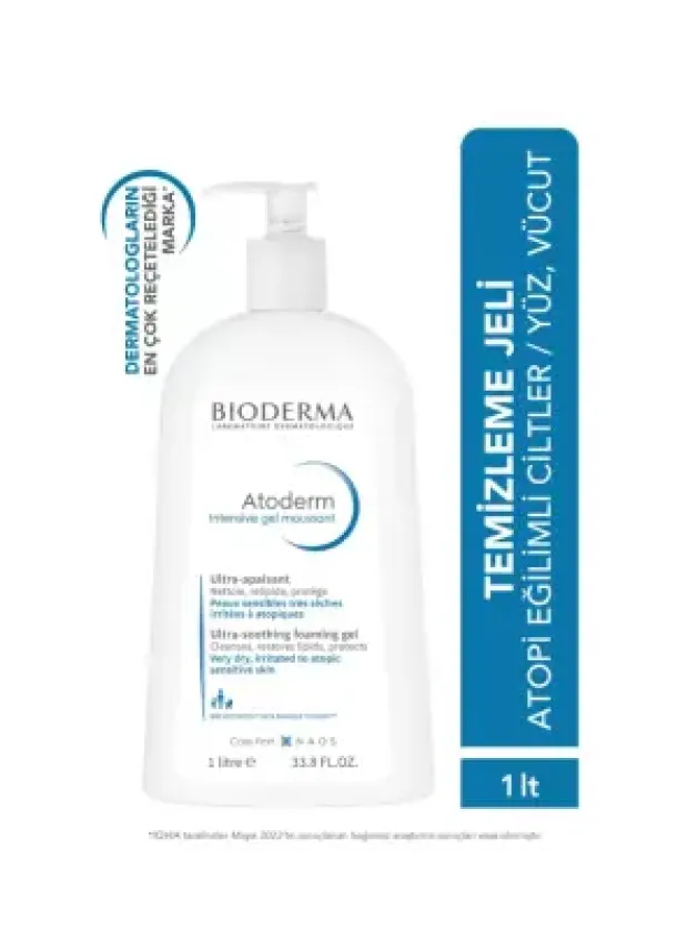 Bioderma Atoderm Intensive Foaming Gel Moussant 1 lt