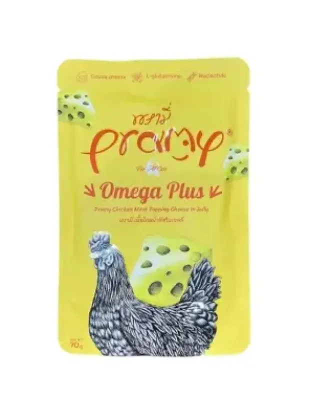 Pramy Jöle İçinde Tavuklu Ve Peynirli Yetişkin Kedi Maması 70G