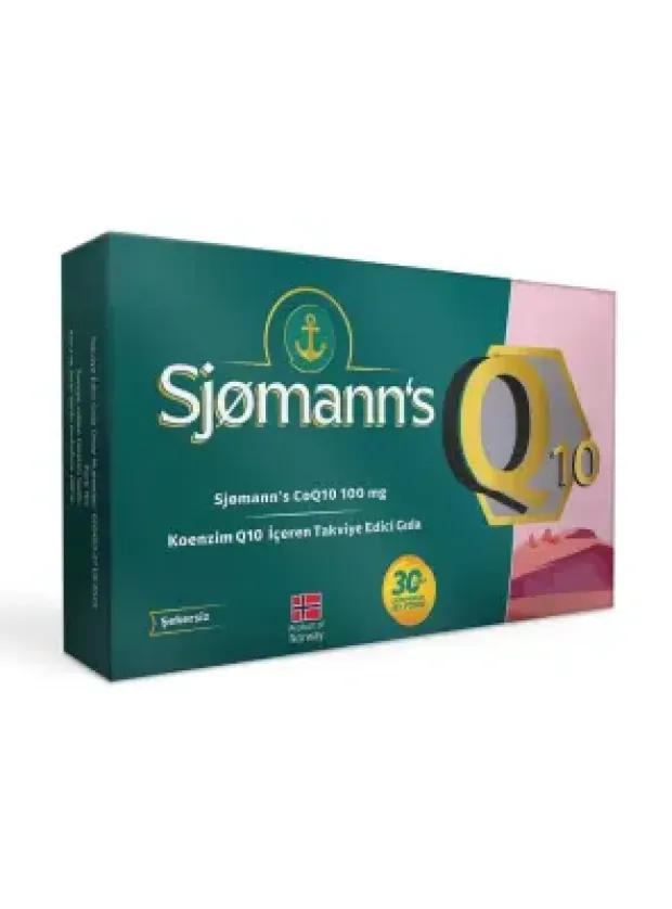Outlet - Sjomann's Koenzim Q10 100mg 30 Çiğnenebilir Jel Tablet