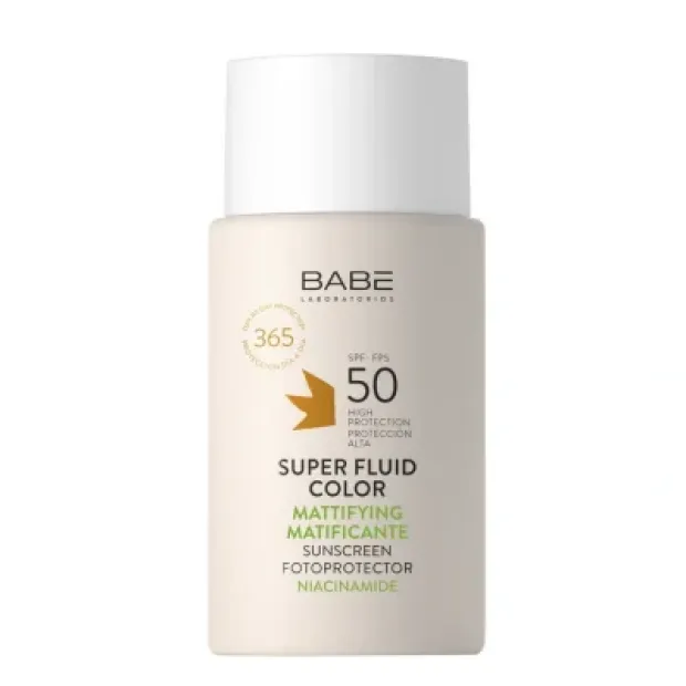 Babe Super Fluid Color Mattifying SPF 50 50 ml - Renkli