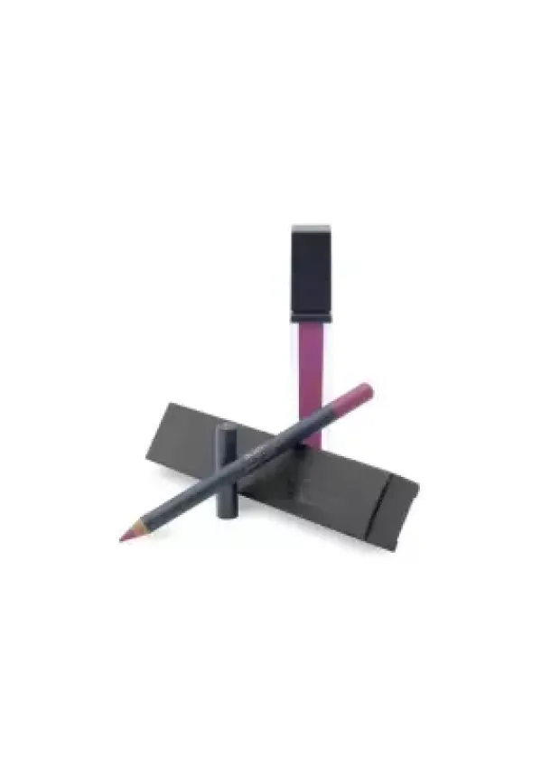 Aden Liquid Lipstick + Lipliner Pencil Set - 10 Cerise -