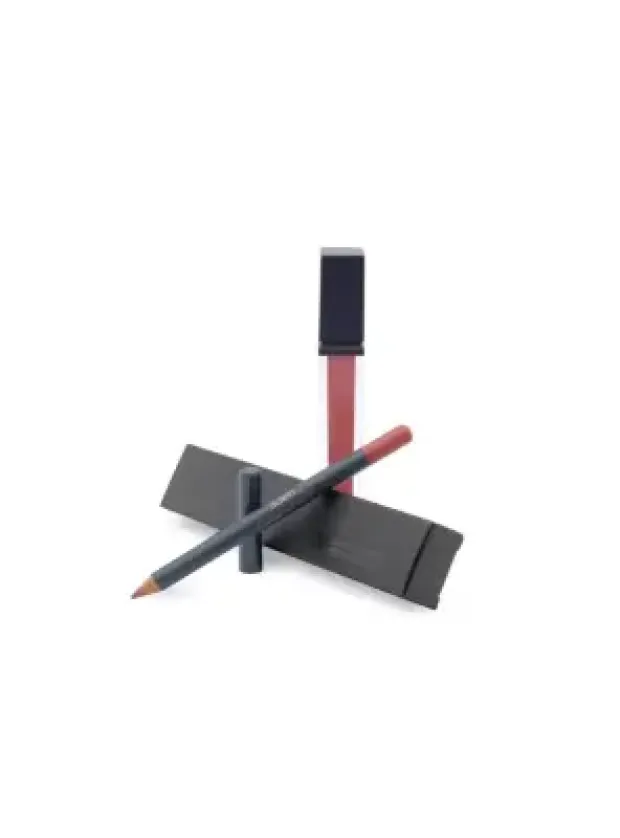 Aden Liquid Lipstick + Lipliner Pencil Set - 16 Bronze Sand -