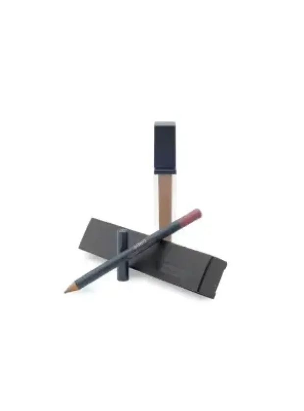 Aden Liquid Lipstick + Lipliner Pencil Set - 17 Brink Pink -