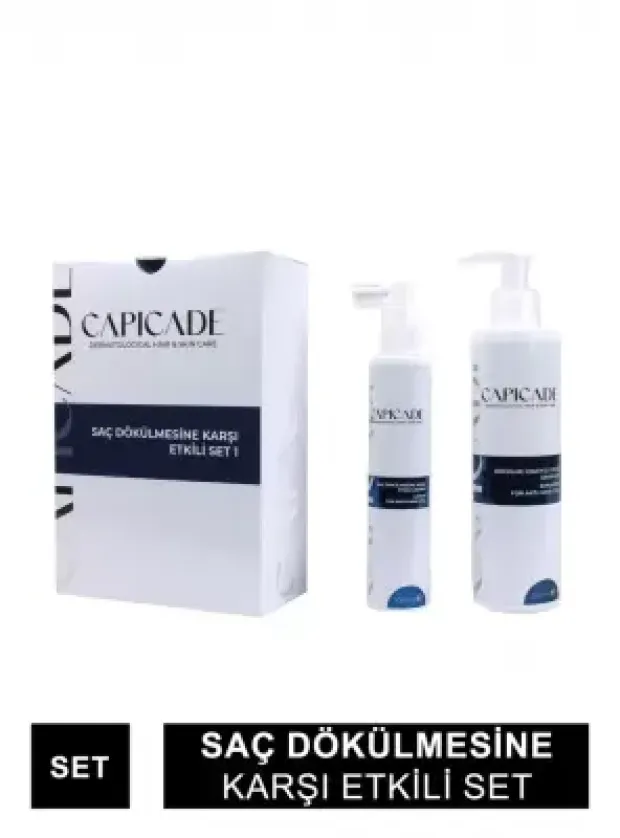 Capicade Saç Dökülmesine Karşı Etkili Set - Şampuan + Losyon - 220+100 ml