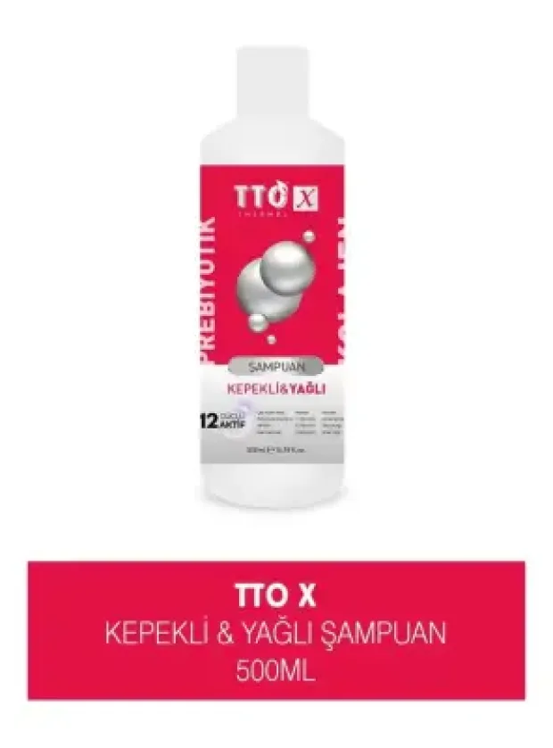 TTO X Kolajen ve Prebiyotik Kepekli & Yağlı Saçlar Şampuan 500ml