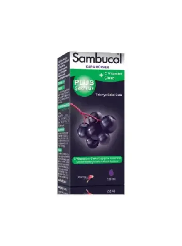 Sambucol Kara Mürver Plus Şekersiz 120ml