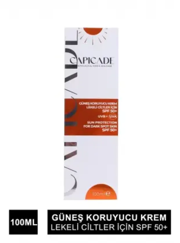 Capicade Güneş Koruyucu Krem Spf 50+ Lekeli Cilt 100 ml
