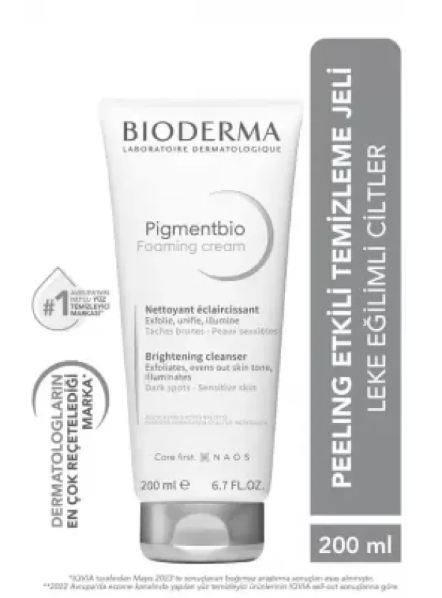 Bioderma Pigmentbio Foaming Cream Cleanser Temizleme jeli 200 ml