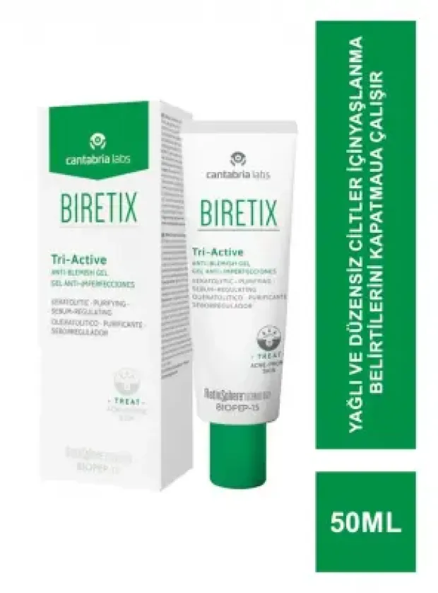 Biretix Tri-Active Anti Blemish Gel - Leke Karşıtı Jel - 50 ml