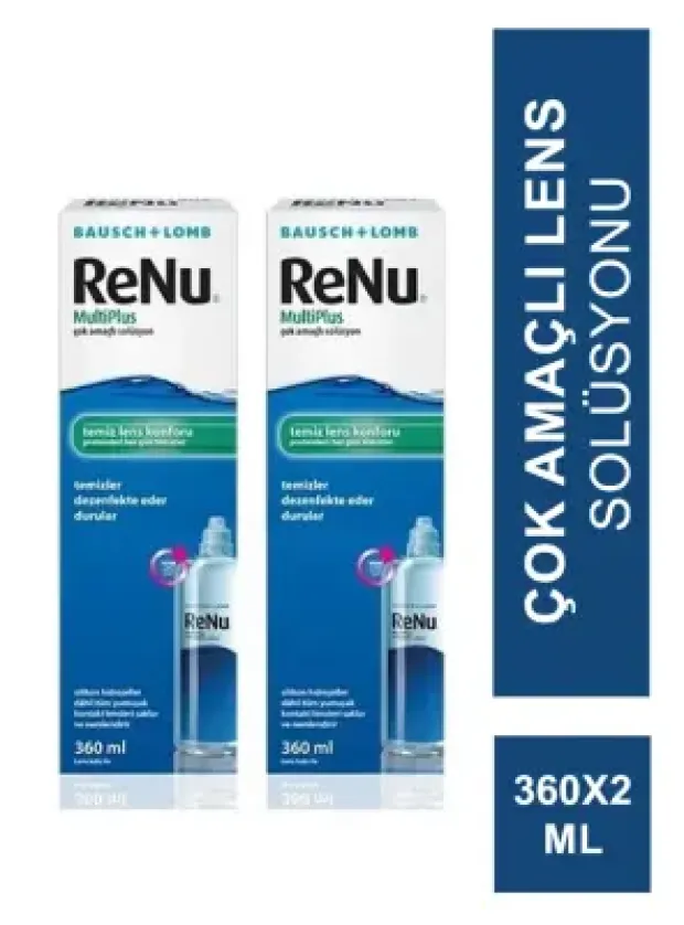 Renu Multiplus Lens Solüsyonu 2'li Ekonomik Paket 2 x 360 ml