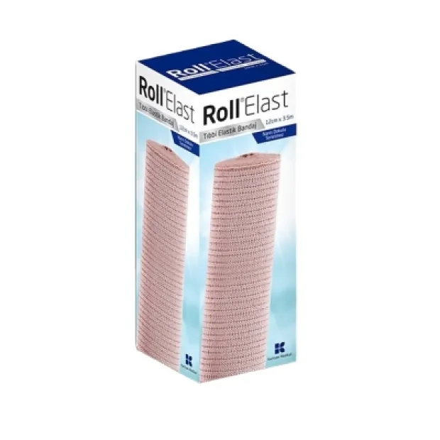 Roll Elast Bandaj Ten Rengi 12cm x 3,5m
