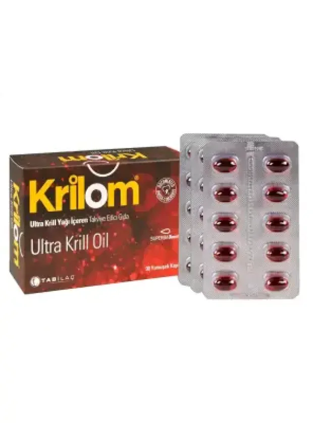 Krilom Ultra Krill Oil Takviye Edici Gıda 30 Yumuşak Kapsül