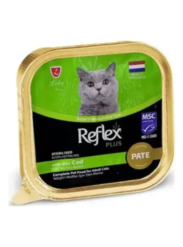 Reflex Plus Pate Msc Morina Balıklı Kısırlaştırılmış Yetişkin Kedi Maması 85 G
