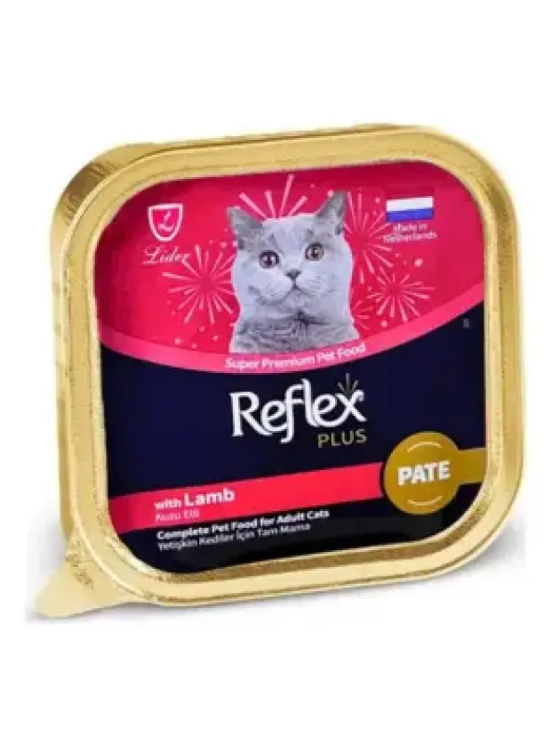 Reflex Plus Pate Kuzu Etli Yetişkin Kedi Maması 85 G
