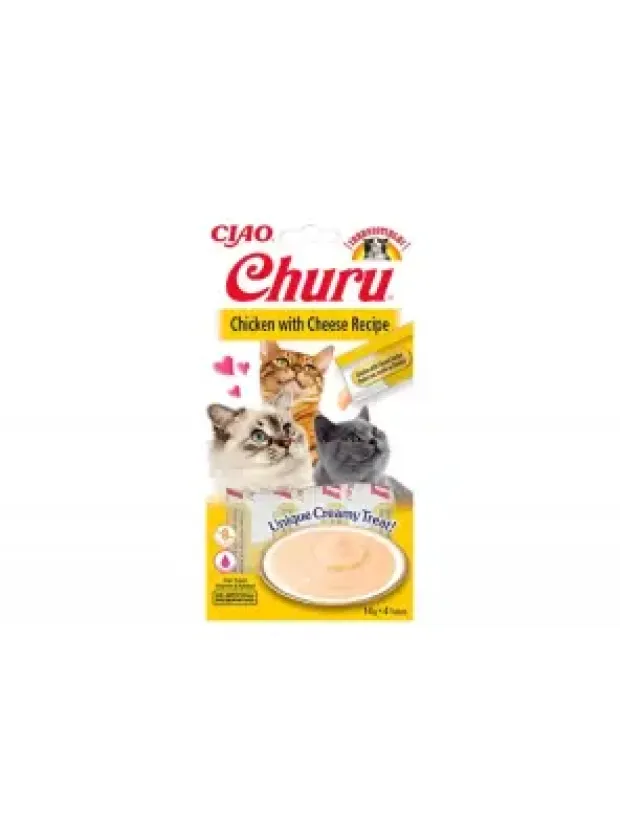 Churu Cream Tavuklu ve Peynirli Kedi Ödül Kreması 4x14 GR.