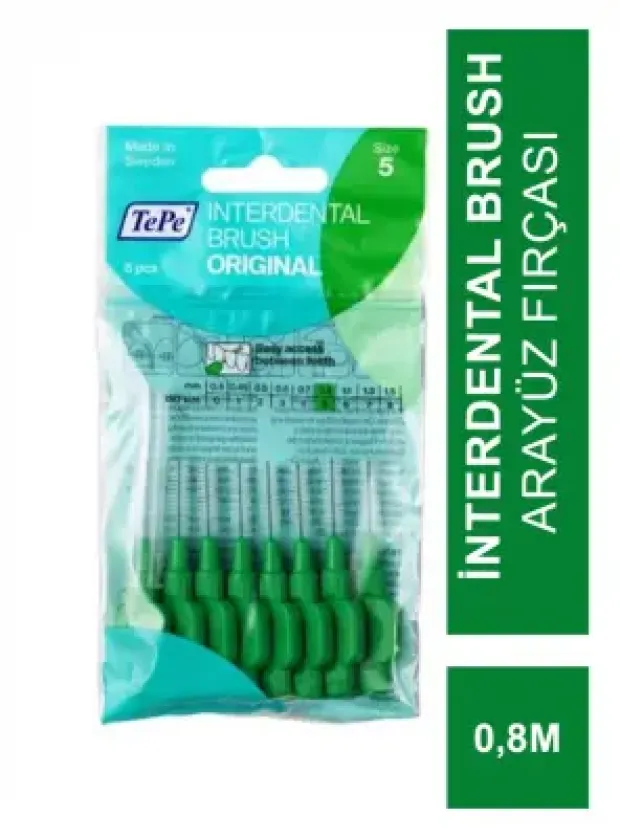TePe İnterdental Brush Arayüz Fırçası 0.8 mm Iso Sıze 5 8 adet
