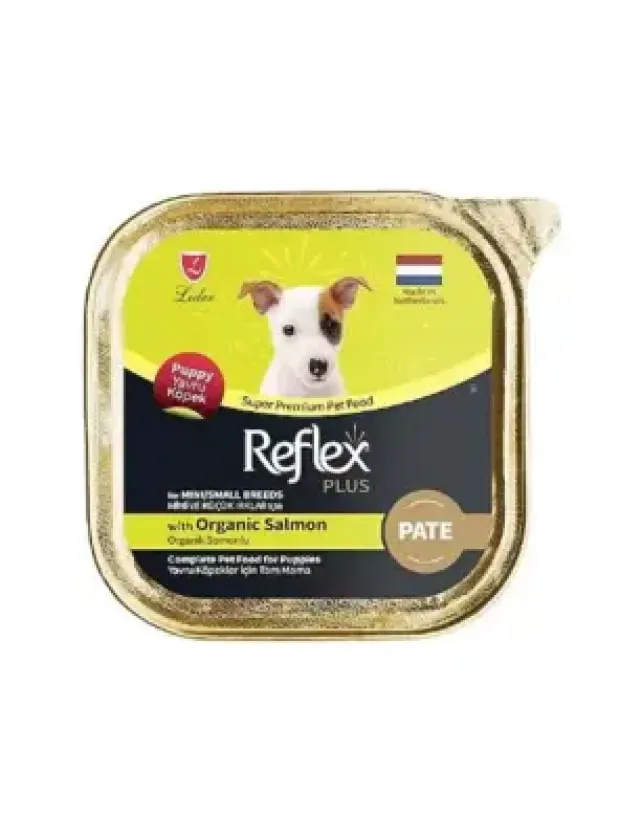 Reflex Plus Pate Organik Somonlu Mini Ve Küçük Irklar  İçin Yavru Köpek Maması 85 G