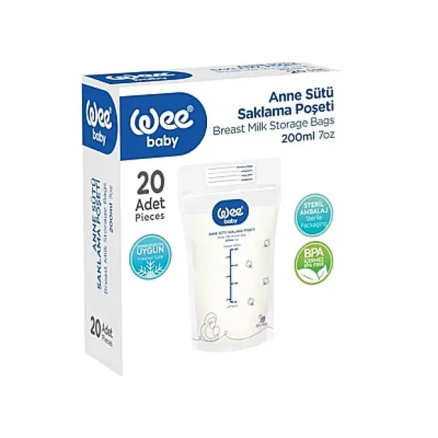 Wee Baby Anne Sütü Saklama Poşeti 20li