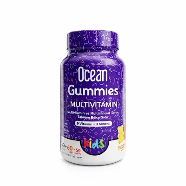 Ocean Gummies Multivitamin Kids 120 Çiğnenebilir Jel Form