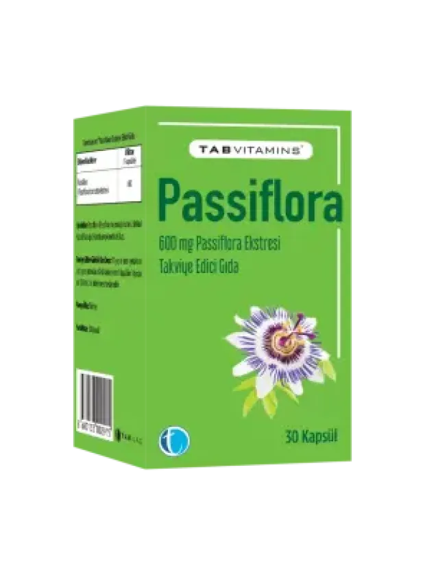 Tab İlaç Vitamins Passiflora 30 Kapsül