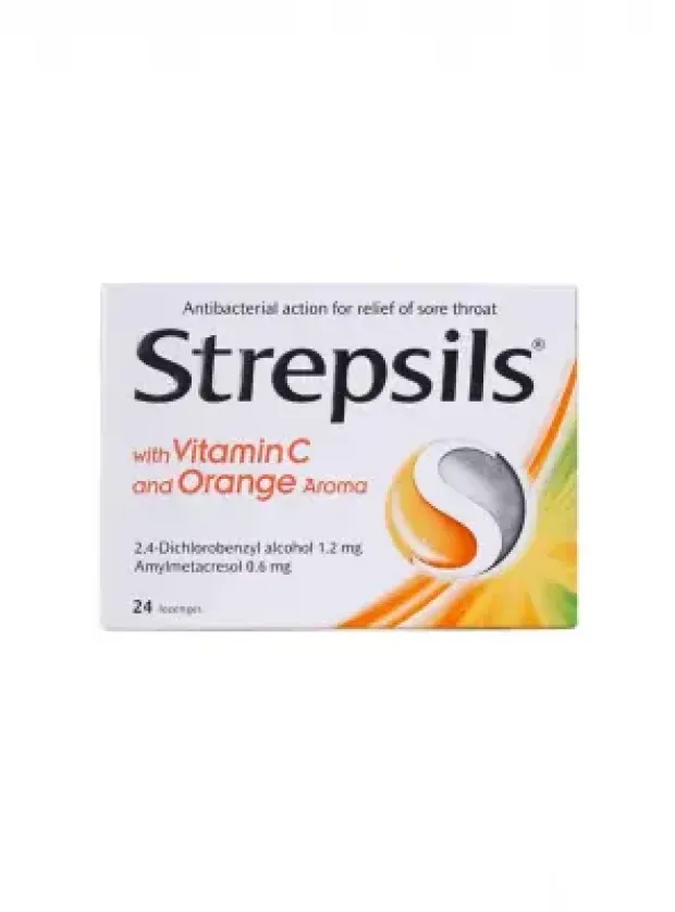 Strepsils C Vitaminli Portakal Aromalı Pastil 24 Adet
