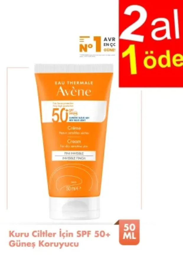 Avene Creme Kuru Ciltler için SPF 50+ Güneş Koruyucu 50ml - 2AL1ÖDE