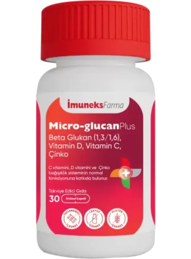 İmuneks Micro-Glucan Plus Beta Glukan 30 Kapsül