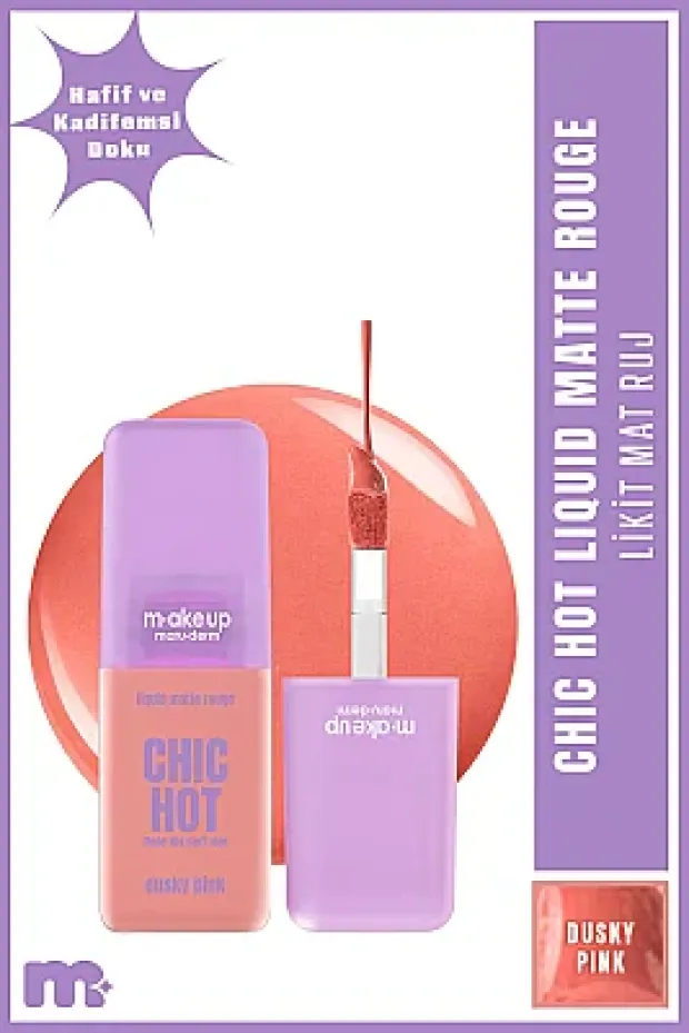 Maruderm Uzun Süre Kalıcı Kadifemsi Mat Likit Ruj – Liquid Matte Rouge Dusky Pink