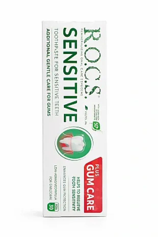 Rocs Sensitive Plus Gum Care Yetişkin Diş Macunu 75 ml