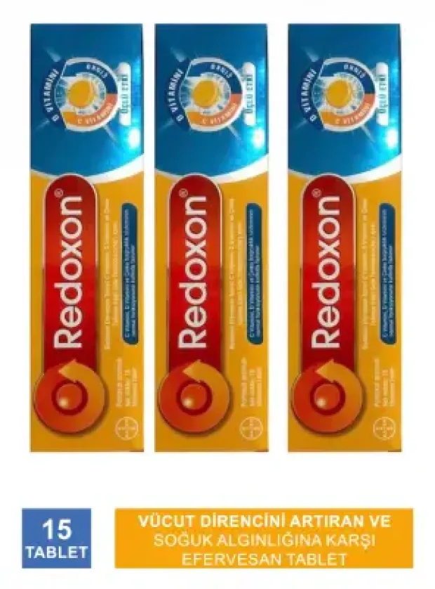 Redoxon 3'lü Etkili 15 Efervesan Tablet 3 Paket