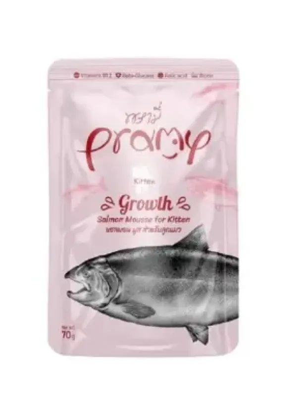 Pramy Yavru Kediler İçin Somonlu Mousse 70G