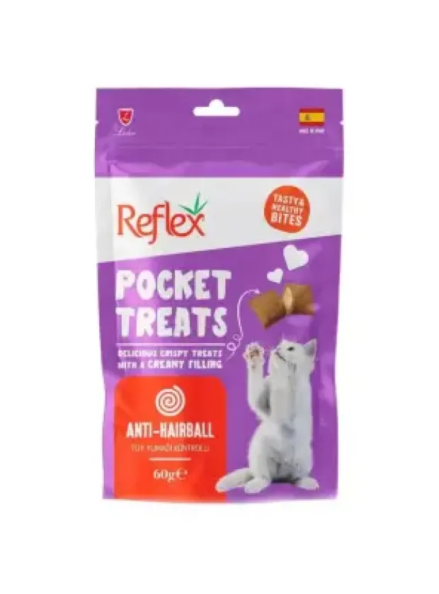 Reflex Pocket Treats Hairball Control 60g