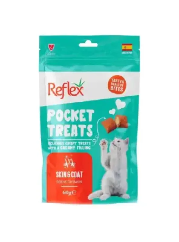 Reflex Pocket Treats Skin and Coats 60g