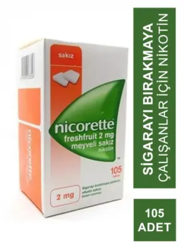 Nicorette Freshfruit 2 Mg Meyveli 105 Sakız