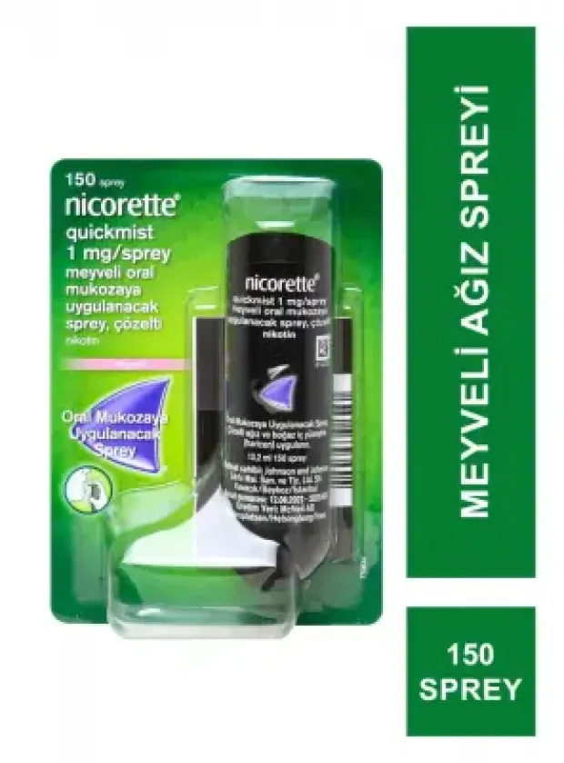 Nicorette Quıckmıst 1 mg Meyveli Ağız Spreyi 150 Sprey