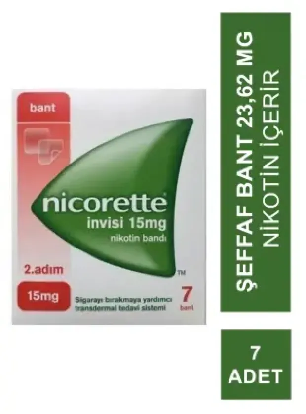 Nicorette İnvisi 2.Adım15 Mg 7 Nikotin Bandı