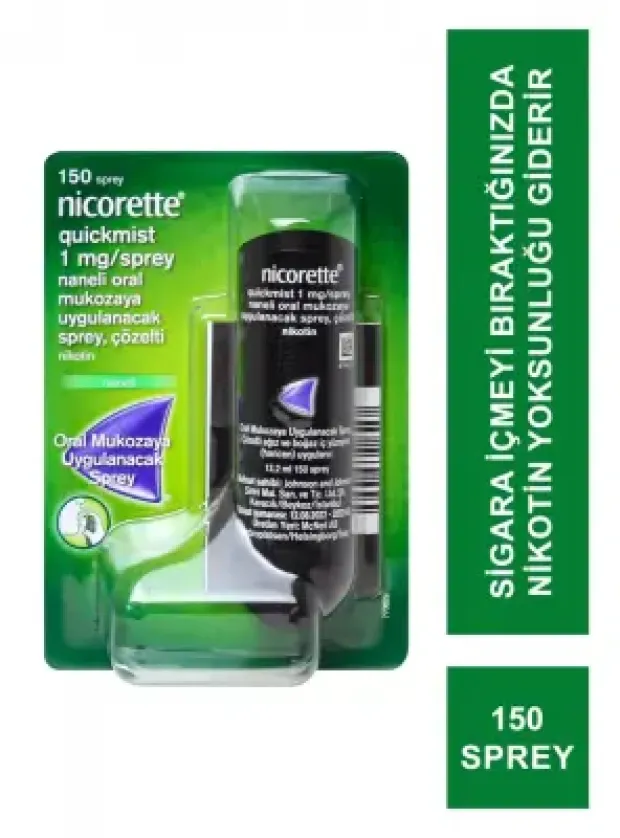 Nicorette Quıckmıst 1mg Naneli Ağız Spreyi 150 Sprey
