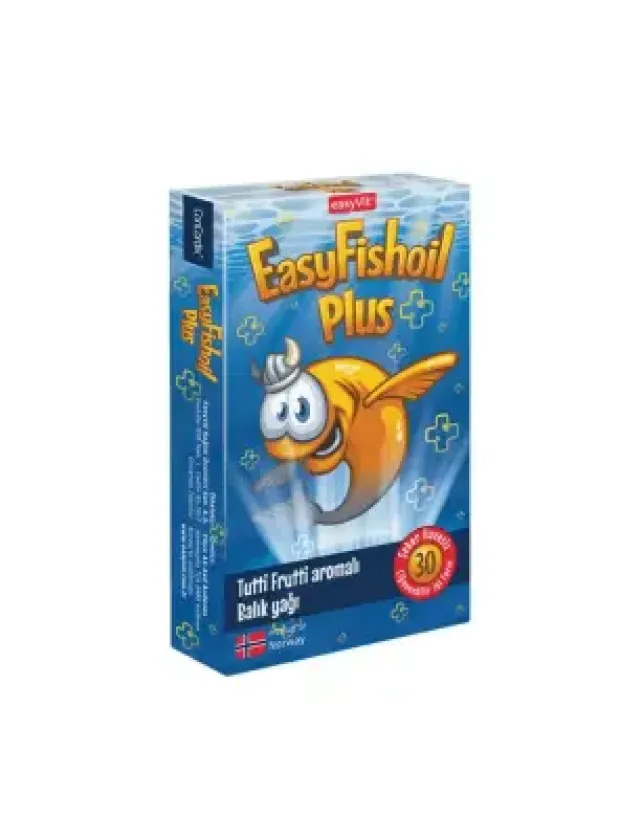 EasyFishoil Plus Omega 3 - Tutti Frutti - Çiğnenebilir 30 Jel Tablet