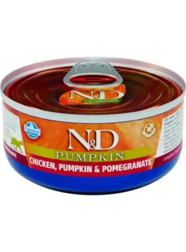 N&D Pumkın Kedi Konserve Tavuk, Balkabağı & Nar 70 gr