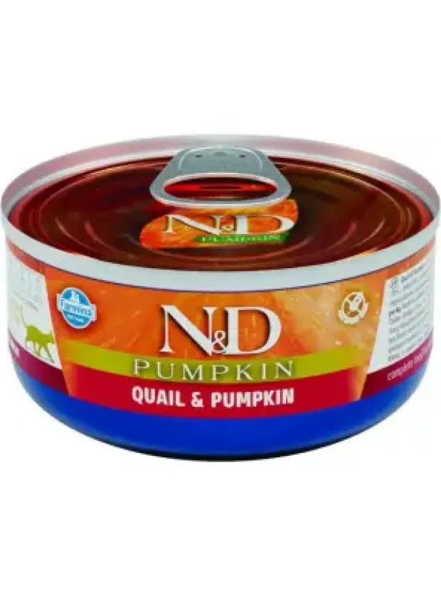 N&D Pumpkın Kedi Konserve Bıdırcın & Balkabağı 70 gr