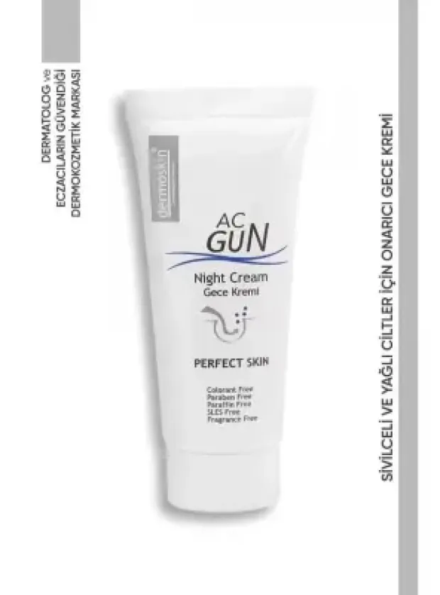 Dermoskin Acnegun Onarıcı Gece Kremi 30 ml