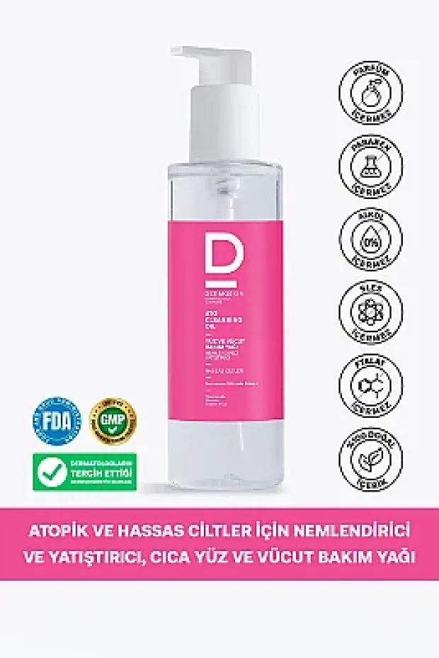 Dermoskin Ato Yüz ve Vücut Bakım Yağı 200 ml